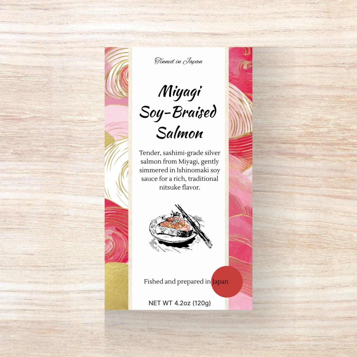 Miyagi Soy-Braised Salmon - premium Japanese canned fish